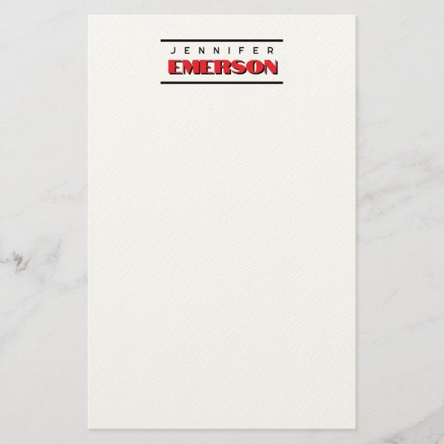 Papelería Minimalista moderno profesional simple  (Anverso)