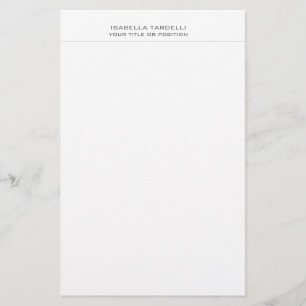 Papelería Minimalista Moderno Profesional Simple Liso