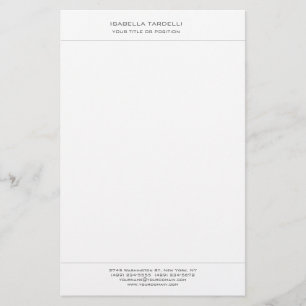 Papelería Minimalista Moderno Profesional Simple Llano