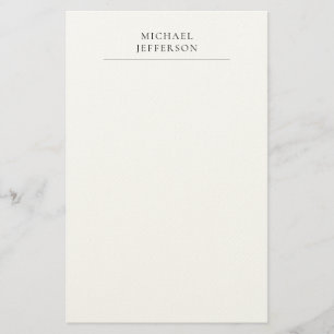 Papelería Minimalista moderno simple negro y blanco
