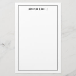 Papelería Minimalista Profesional Moderno Simple