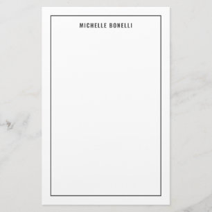 Papelería Minimalista Profesional Moderno Simple