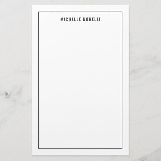 Papelería Minimalista Profesional Moderno Simple (Anverso)