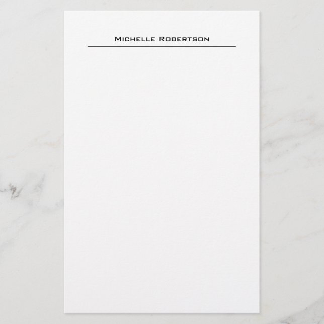 Papelería Minimalista Profesional Sencillo Simple Moderno (Anverso)