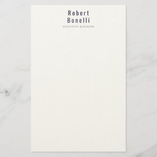 Papelería Minimalista Sencillo Simple Blanco Moderno Profesi
