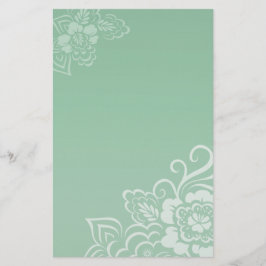 Papelería Mint Lace - Stationery