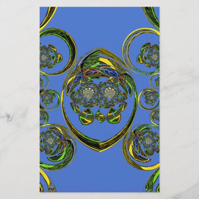 Papelería Mira mis curvas azules (Anverso)