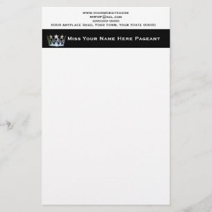 Papelería Miss América Personalizado estilo USA Letterhead