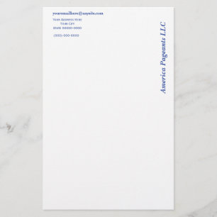 Papelería Miss America Style On The Side Letterhead