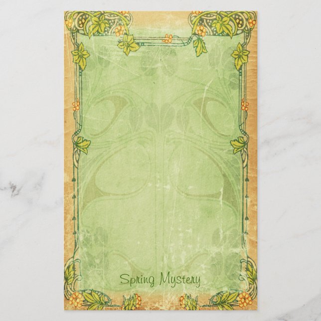 Papelería Misterio de la primavera - efectos de escritorio (Anverso)