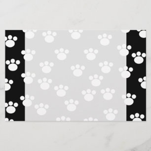 Papelería Modelo animal blanco y negro de la impresión de l