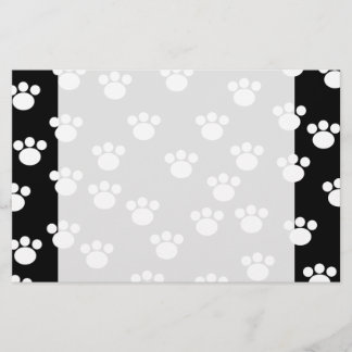 Papelería Modelo animal blanco y negro de la impresión de la