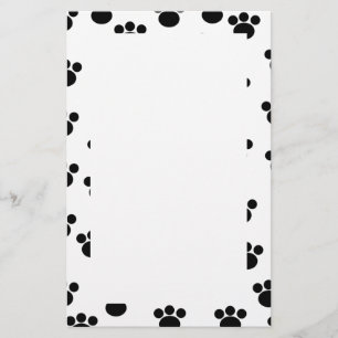 Papelería Modelo animal de la impresión de la pata. Blanco 