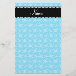 Papelería Modelo azul conocido personalizado de los cráneos