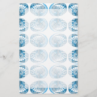 Papelería Modelo azul de las cáscaras