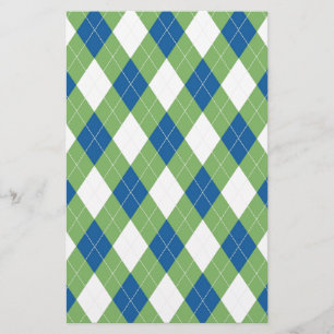 Papelería Modelo azulverde del argyle