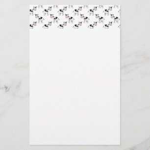 Papelería Modelo blanco y negro de la vaca