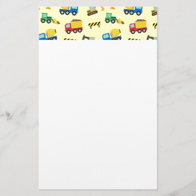 Papelería Modelo colorido de los vehículos de la (Anverso)