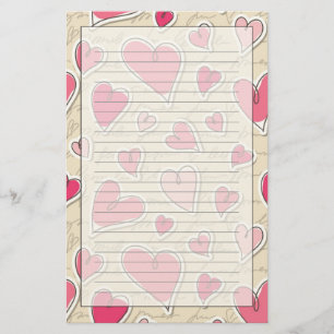 Papelería Modelo de corazones