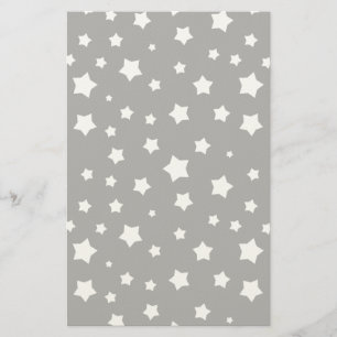 Papelería Modelo de estrellas blanco y negro