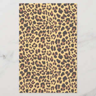 Papelería Modelo de la piel animal del estampado leopardo