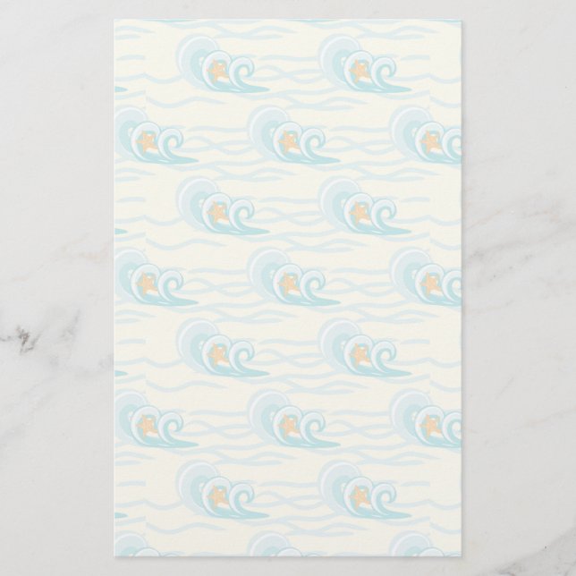 Papelería Modelo de ondas suave (Anverso)