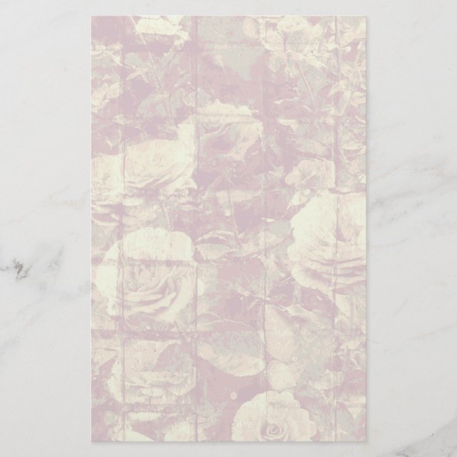 Papelería Modelo del camuflaje del rosa en fondo tejado de (Anverso)