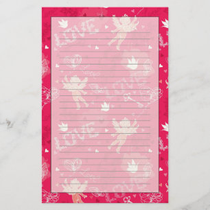 Papelería Modelo del el día de San Valentín con el Cupid