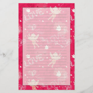 Papelería Modelo del el día de San Valentín con el Cupid