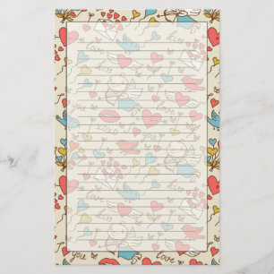 Papelería Modelo del el día de San Valentín con el Cupid