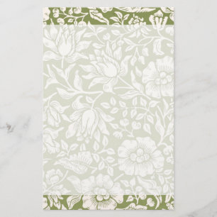 Papelería Modelo del verde de la malva de William Morris