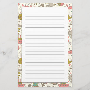 Papelería Modelo divertido del verano con las naves