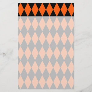 Papelería Modelo enrrollado del naranja y del Harlequin del