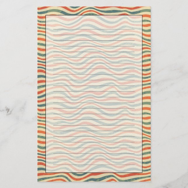 Papelería Modelo rayado (Anverso)