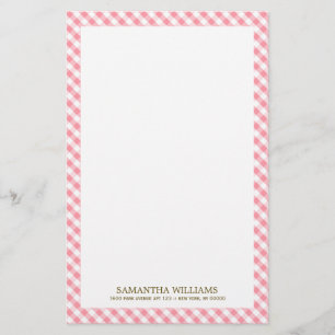 Papelería Modelo rosado dulce de la guinga