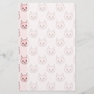 Papelería Modelo rosado lindo del gato