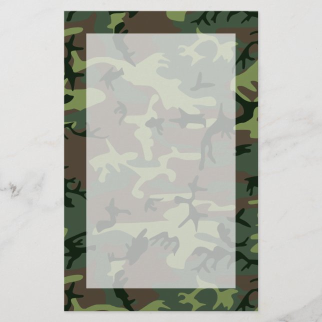 Papelería Modelo verde de Camo Brown del camuflaje (Anverso)