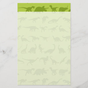 Papelería Modelos lindos de los dinosaurios verdes para los