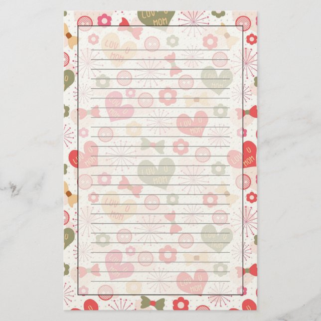 Papelería Modelos para el día de madre (Anverso)