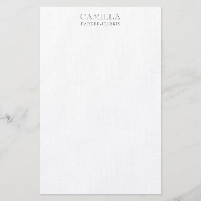 Papelería Moderna elegante Smokey Gold Stationery personal  (Anverso)