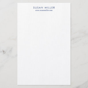 Papelería Moderna y elegante Navy Blue Stationery personal