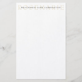 Papelería Moderna y elegante Stationery Beige Personalizada