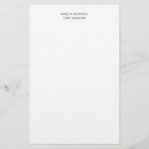 Papelería Moderno Minimalista Profesional Plano Simple