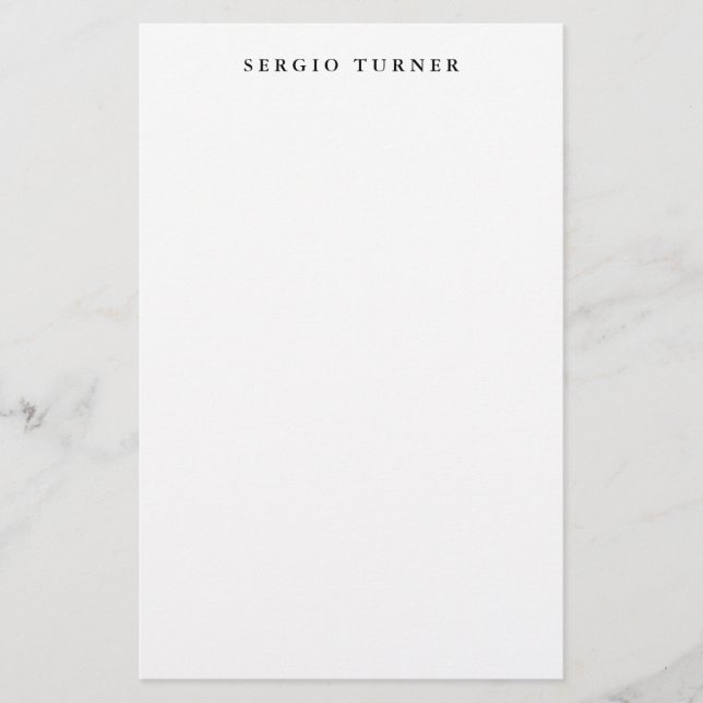 Papelería Moderno profesional Minimalista sencillo (Anverso)