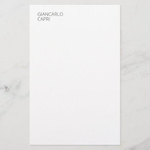 Papelería Moderno Simple Sencillo Minimalista Elegante Capit