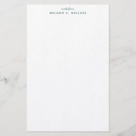 Papelería Moderno y elegante Green Seafoam Personalizado