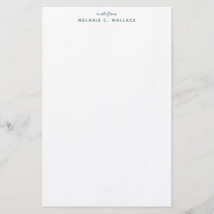 Papelería Moderno y elegante Green Seafoam Personalizado