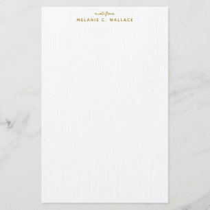 Papelería Moderno y elegante lujo de oro personalizado
