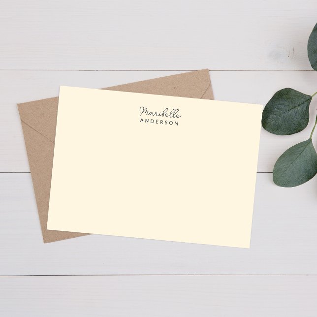 Papelería Moderno y elegante nombre de monograma Minimalista (Subido por el creador)