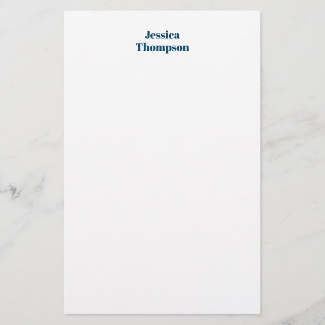 Papelería Moderno y elegante, sencillo profesional (Anverso)